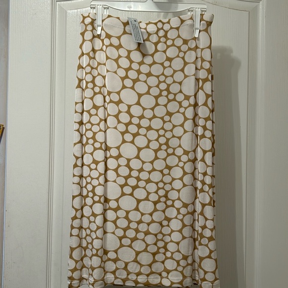 Kim & Co 2-pc beige/white top and skirt size S - Picture 3 of 5